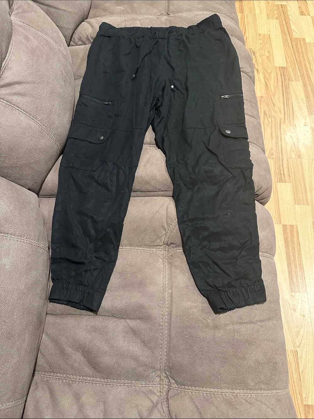 Banana Republic Factory Black Cargo Jogger Pants
